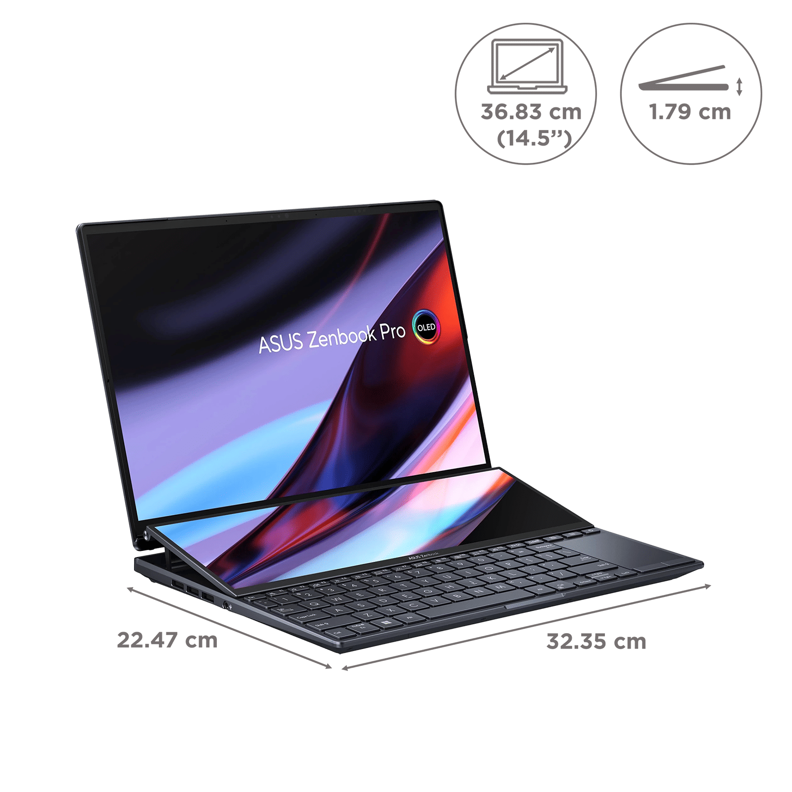 ASUS Zenbook Pro 14 Duo OLED RTX 3050 Ti ASUS Zenbook Pro 14 Duo OLED with Dual Screen Touch Panel